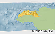Savanna Style 3D Map of Hanover, single color outside