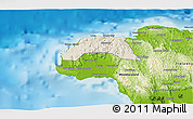 Shaded Relief 3D Map of Hanover, physical outside
