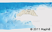 Shaded Relief 3D Map of Hanover, single color outside