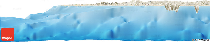 Shaded Relief Horizon Map of Hanover