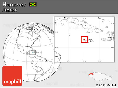 Blank Location Map of Hanover