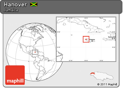 Blank Location Map of Hanover