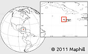 Blank Location Map of Hanover, highlighted country