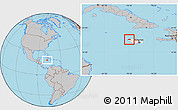 Gray Location Map of Hanover, highlighted country