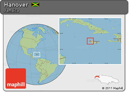 Savanna Style Location Map of Hanover