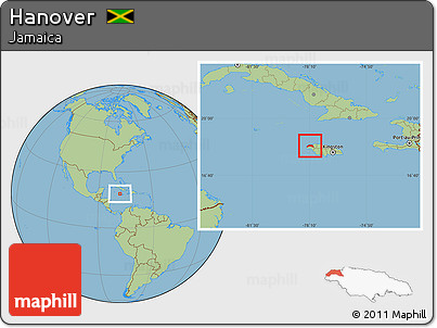 Savanna Style Location Map of Hanover