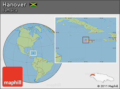 Savanna Style Location Map of Hanover