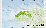 Physical Map of Hanover, lighten
