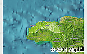 Physical Map of Hanover, satellite outside