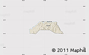 Shaded Relief Map of Hanover, cropped outside