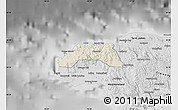 Shaded Relief Map of Hanover, desaturated