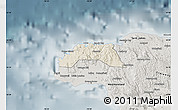 Shaded Relief Map of Hanover, semi-desaturated