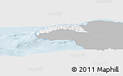 Gray Panoramic Map of Hanover, single color outside