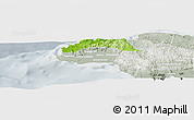 Physical Panoramic Map of Hanover, lighten, semi-desaturated