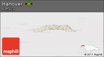 Shaded Relief Panoramic Map of Hanover, cropped outside