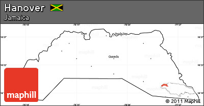 Blank Simple Map of Hanover, cropped outside