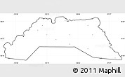 Blank Simple Map of Hanover, cropped outside, no labels