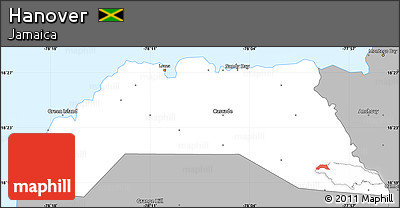 Gray Simple Map of Hanover