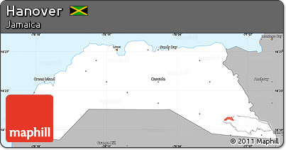 Gray Simple Map of Hanover