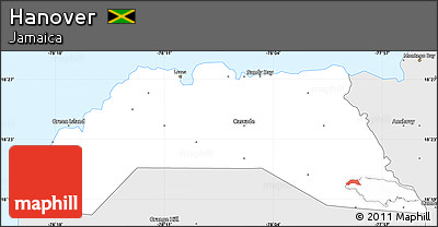 Silver Style Simple Map of Hanover
