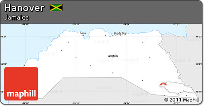 Silver Style Simple Map of Hanover, single color outside