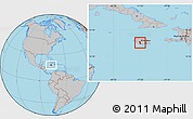 Gray Location Map of Manchester