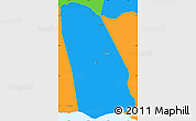 Political Simple Map of Manchester