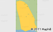 Savanna Style Simple Map of Manchester, single color outside