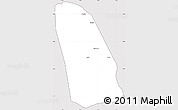 Silver Style Simple Map of Manchester, cropped outside