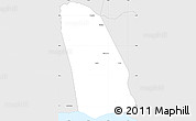 Silver Style Simple Map of Manchester