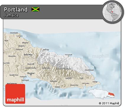 Classic Style 3D Map of Portland