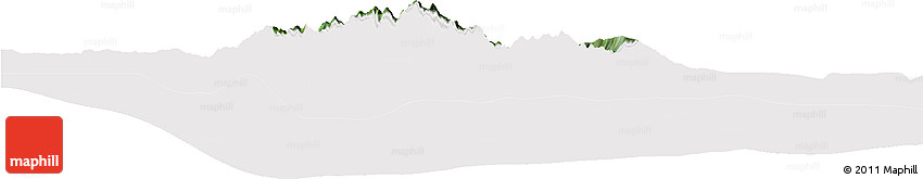 Satellite Horizon Map of Portland, cropped outside