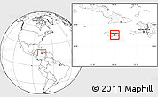 Blank Location Map of Saint Andrew and Kingston