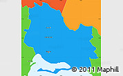 Political Simple Map of Saint Andrew and Kingston