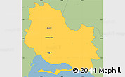 Savanna Style Simple Map of Saint Andrew and Kingston