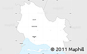 Silver Style Simple Map of Saint Andrew and Kingston