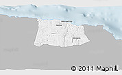 Gray 3D Map of Saint Ann, single color outside