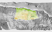 Physical 3D Map of Saint Ann, desaturated