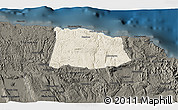 Shaded Relief 3D Map of Saint Ann, darken