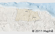 Shaded Relief 3D Map of Saint Ann, lighten