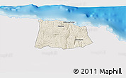 Shaded Relief 3D Map of Saint Ann, single color outside