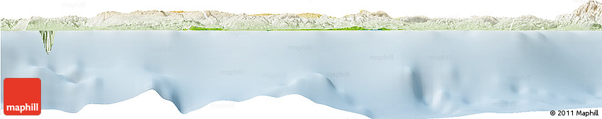 Physical Horizon Map of Saint Ann, lighten