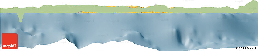 Savanna Style Horizon Map of Saint Ann, single color outside