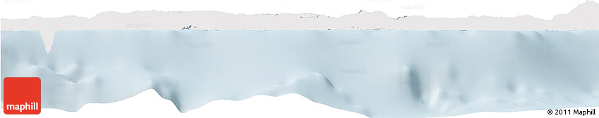 Silver Style Horizon Map of Saint Ann, single color outside