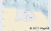 Classic Style Map of Saint Ann, single color outside