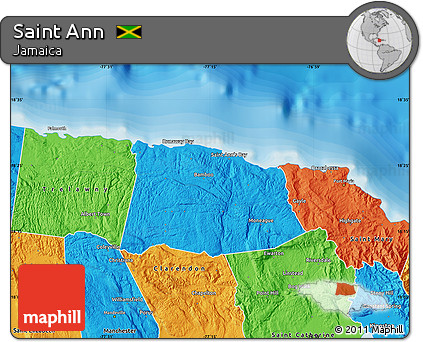 Political Map of Saint Ann