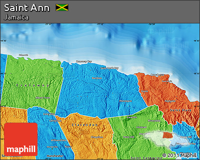 Political Map of Saint Ann