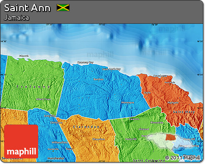 Political Map of Saint Ann