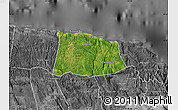 Satellite Map of Saint Ann, desaturated