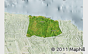 Satellite Map of Saint Ann, lighten